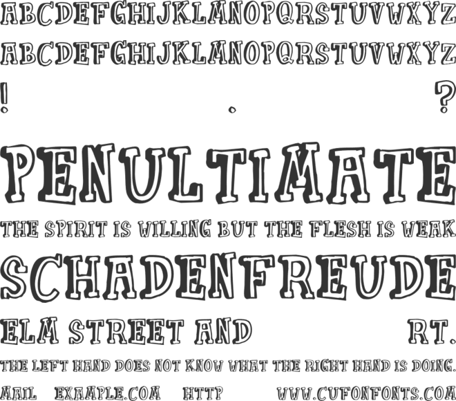 Punkin Pie font preview