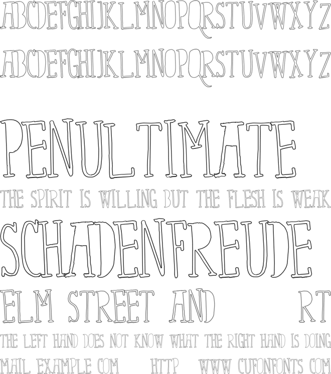 Fix You font preview