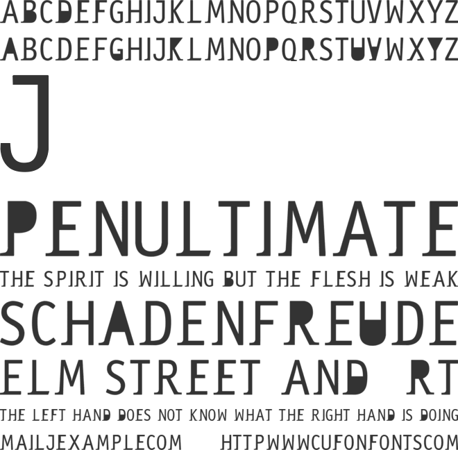 Saneserif font preview