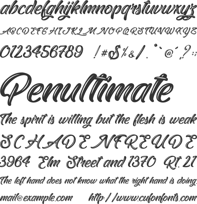 East Octopus - Personal Use font preview