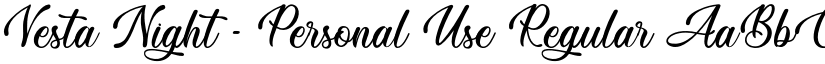 Vesta Night - Personal Use font download