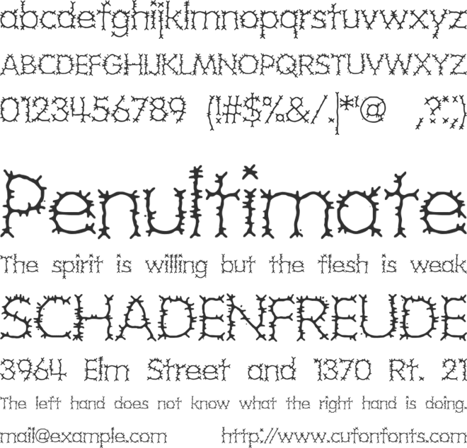Grotesque BRK font preview
