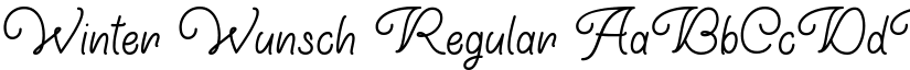 Winter Wunsch Regular font