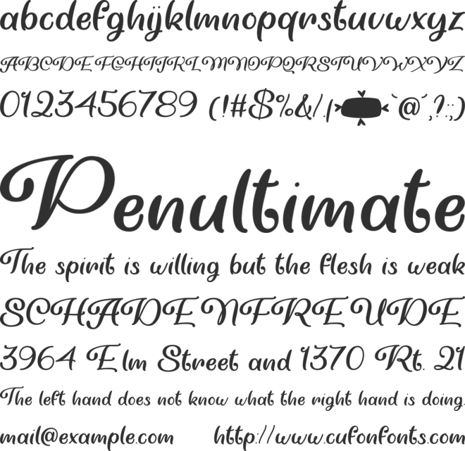 Very You font preview