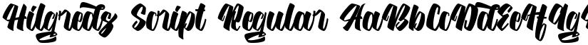 Hilgreds Script Regular font