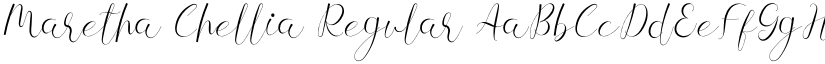 Maretha Chellia Regular font