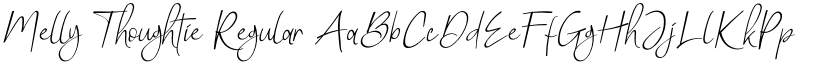 Melly Thoughtie Regular font