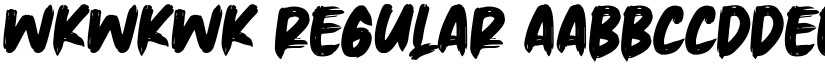 Wkwkwk Regular font