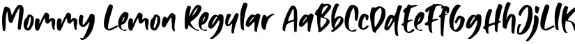 Mommy Lemon Regular font