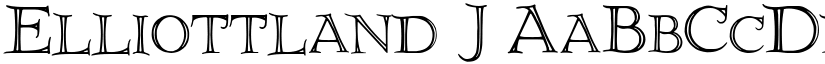 Elliottland J font