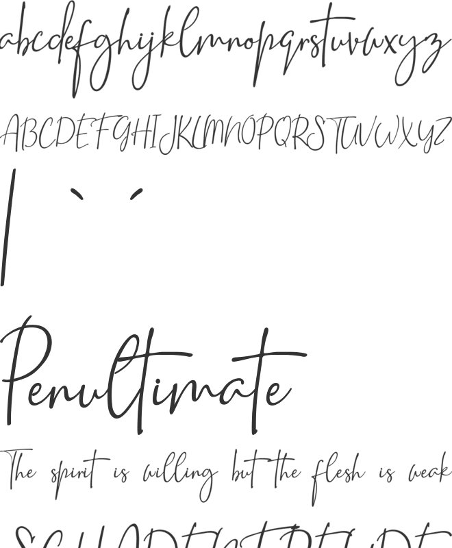 Hatmi White font preview