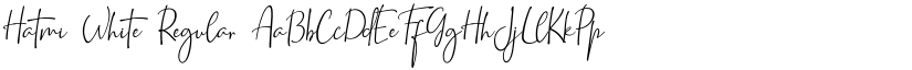 Hatmi White Regular font