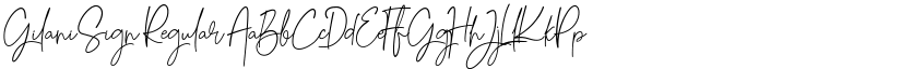 Gilani Sign Regular font