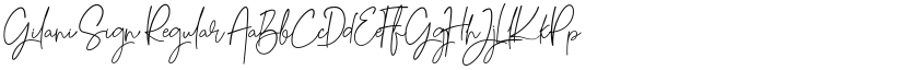 Gilani Sign font download