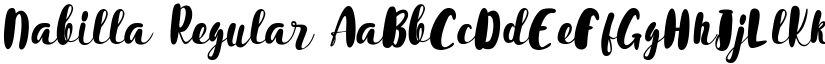 Nabilla Regular font