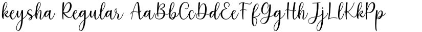 keysha Regular font
