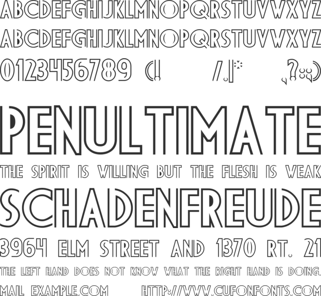DS Diploma BDL font preview