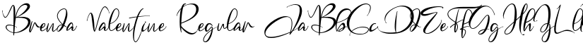 Brenda Valentine Regular font