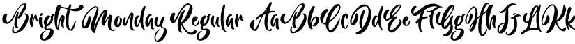 Bright Monday Regular font