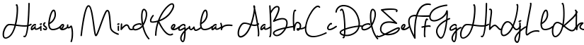 Haisley Mind Regular font