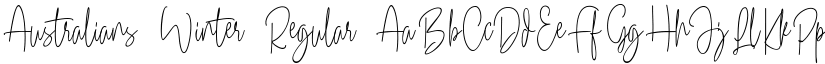 Australians Winter Regular font