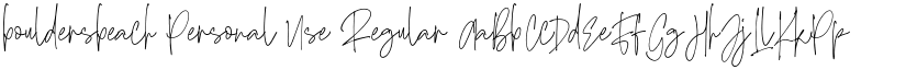bouldersbeach Personal Use font download