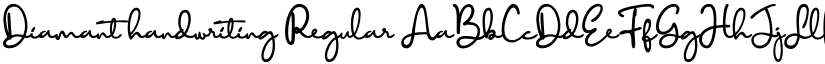 Diamant handwriting Regular font