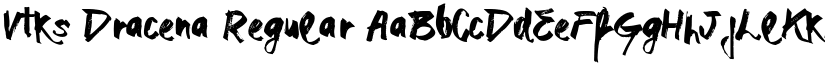Vtks Dracena Regular font