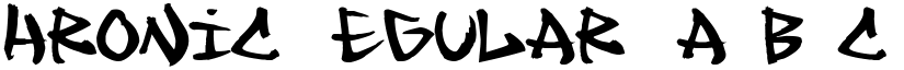 Chronic Regular font