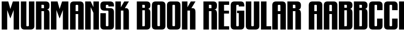 Murmansk Book Regular font