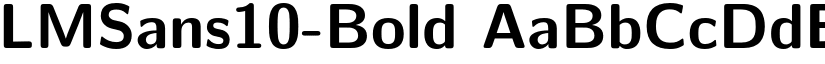 LMSans10-Bold font