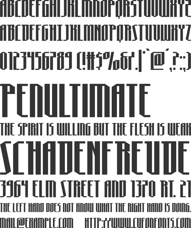 Hydronaut font preview