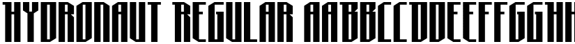 Hydronaut Regular font