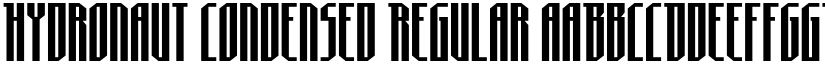 Hydronaut Condensed Regular font
