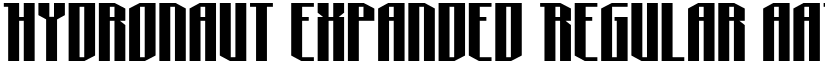 Hydronaut Expanded Regular font