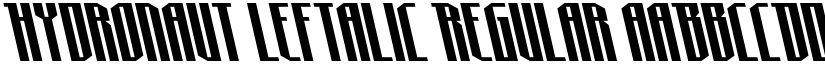 Hydronaut Leftalic Regular font