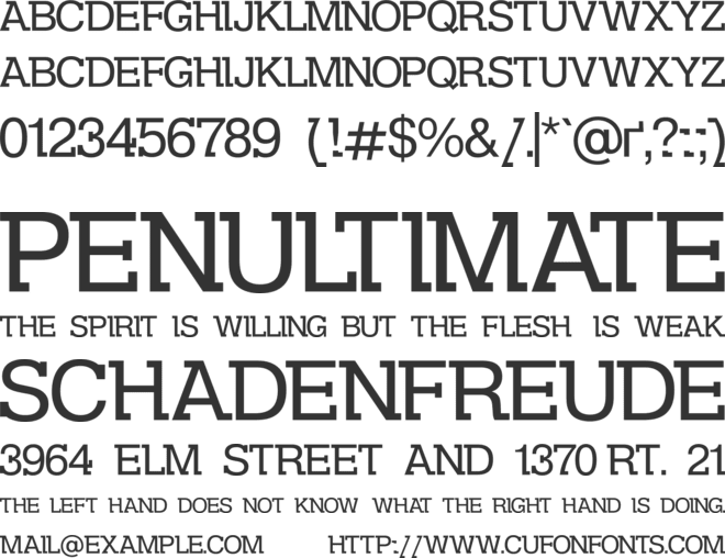 DS Kolovrat font preview