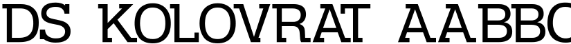 DS Kolovrat font