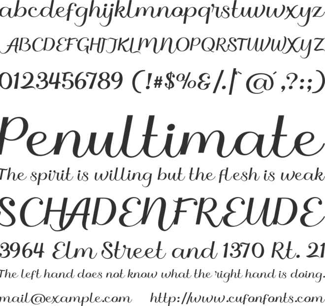 Masculine font preview