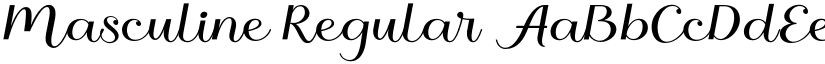 Masculine Regular font