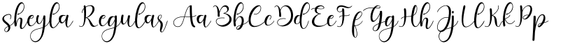 sheyla Regular font