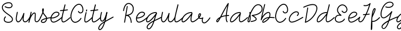 SunsetCity font download