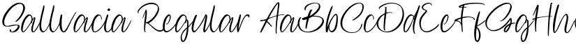 Sallvacia Regular font