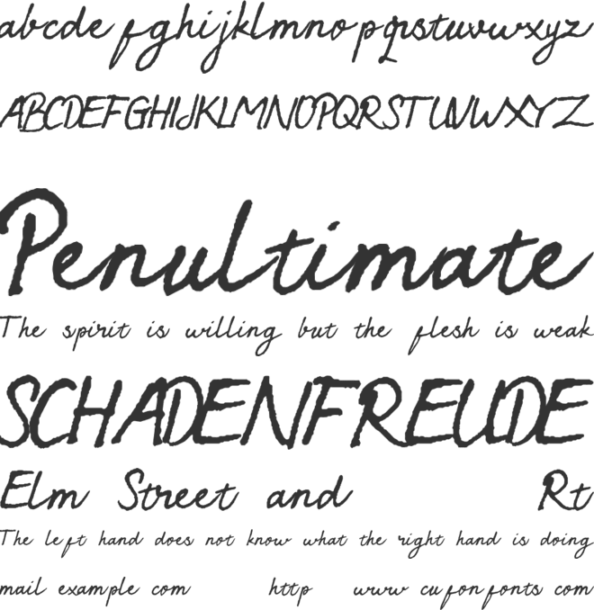 Sympathic font preview