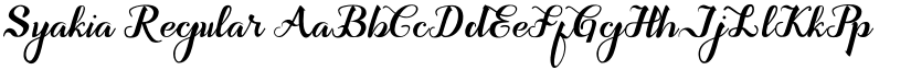 Syakia font download