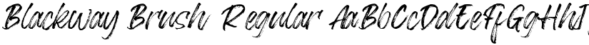 Blackway Brush Regular font