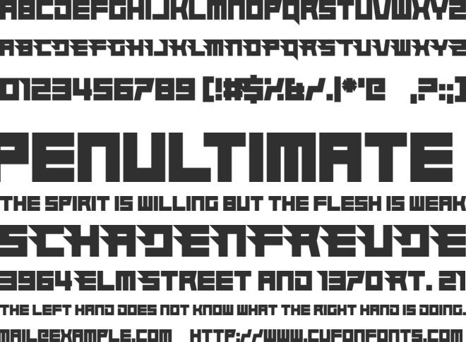 Hindsight 2020 Straight font preview