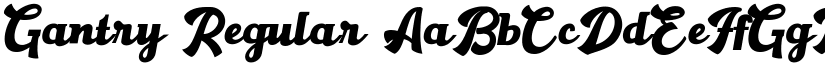 Gantry Regular font