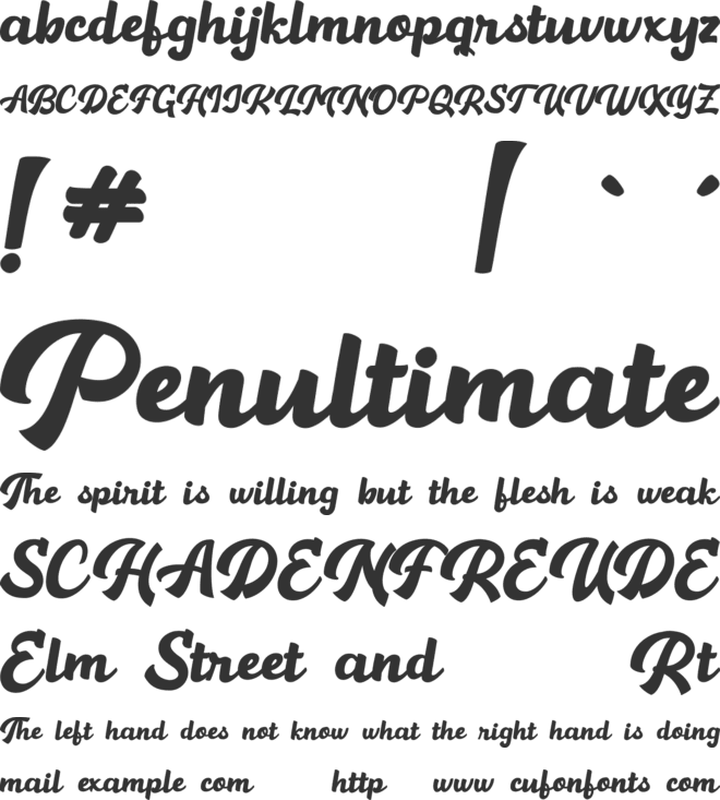 Hamelin font preview