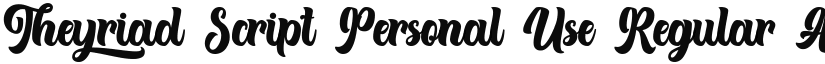 Theyriad Script Personal Use font download